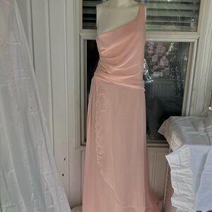 VENUS One-Shoulder Blush Gown